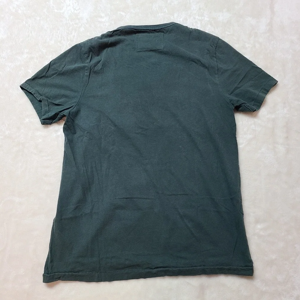True Religion Buddha Brand T-Shirt Green S Soft Velvet Gold